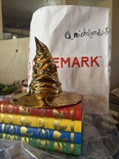 Cinemark Harry Potter 25th Anniversary Gold Sorting Hat Popcorn Tin Bucket New