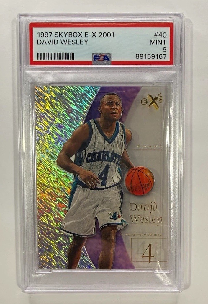 1997 Skybox E-X2001 David Wesley #40 PSA 9 Mint