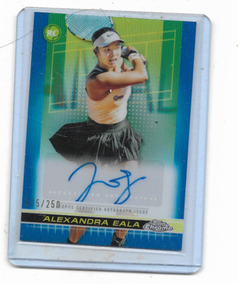 2024 Topps Chrome Tennis--RC-----Alexandra Eala----BLUE AUTO--005/250