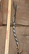 Vintage Cowboy Riding Horse Quirt Whip with Wrist Loop - 21"