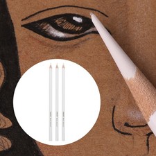 3 Pcs White Sketch Charcoal Pencils For Drawing Painting Art Sketching Tools