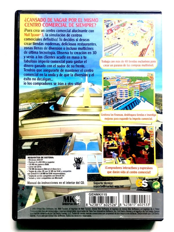 Mall Tycoon 3 Videojuego Completo Abierto Buen Estado PAL PC - Imagen 2 de 3