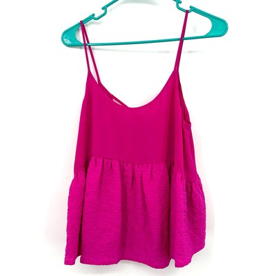 NWT RO & DE size Small hot pink tank top loose fit