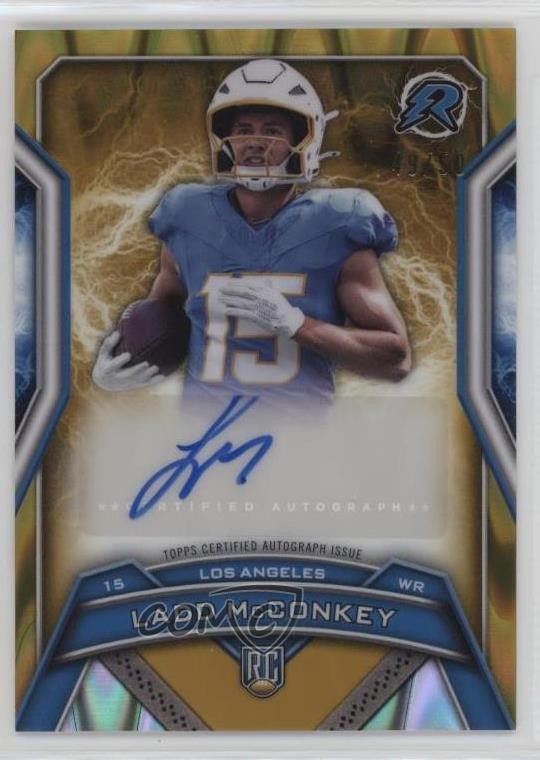 2024 Topps Resurgence Gold Power Surge Refractor /50 Ladd McConkey Auto RC
