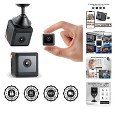 Compact 1080P Night Vision Camera with AI Motion Detection for Home Security