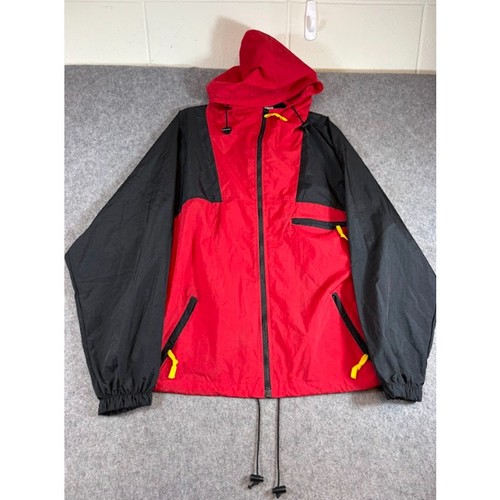 Marlboro, Vintage 90s Marlboro Adventure Team Windbreaker Jacket Men XL Red Black Gorpcore