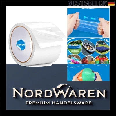 TPU Reparaturband 8cm x 500cm - Starker Halt für Pool Flicken und Gartenartikel