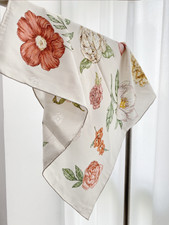 100 Twill Silk Scarf Bandana Shawl 65X65cm flower Print Neckerchief Wrap NEW
