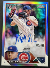 2023 Topps Chrome - Matt Swarmer #RA-MS Chicago Cubs - RC Refractor AUTO /499