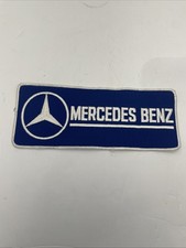 VINTAGE MERCEDES BENZ 10”x4” PATCH LOGO EMBLEM DEALER SERVICE UNIFORM jacket Sew