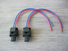 2X For VOLVO Fuel Injector Wiring Connector Pigtail Plug Socket 872-857-561