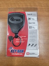 KEY-BAK SUPER48 Locking Retractable Keychain, 36" Cord Lgth, 22 Keys, Md USA.