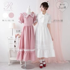 Thanksgiving sale targeted collar romantic lace dress large size Jirai New
