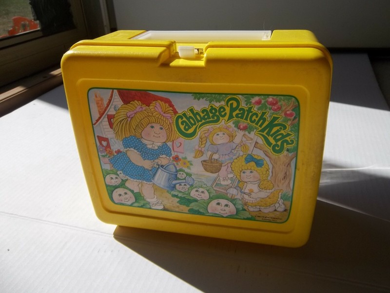 Vintage 1983 Cabbage Patch Kids Lunchbox With Thermos
