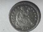 1856 Seated Liberty Half Dime    Lot # 684