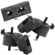 Engine Motor Mounts & Auto Trans Mount 3PCS for Jeep Scrambler, CJ5, CJ7 L4-2.5L