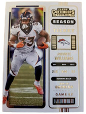 2022 Panini Contenders Football Card Javonte Williams #31 Denver Broncos (C0