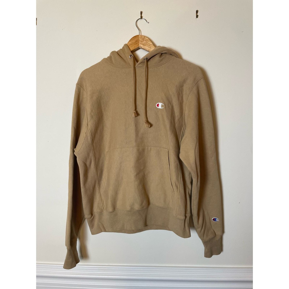 Clothing Mens Tan Champion Hoodie Champion Reverse Weave Hoodie