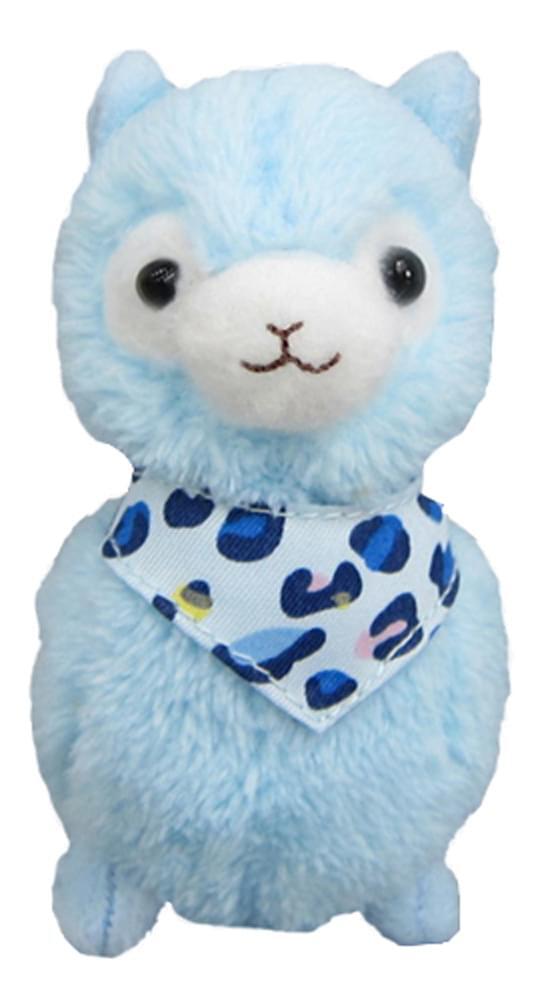 Soft Llama Bandana Alpaca 12-Inch Plush Toy in Vibrant Blue for Cuddly Fun