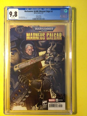 Warhammer 40,000: Marneus Calgar #2 Burrows Variant CGC 9.8 Rare 40K Marvel 2021