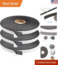 3 Rolls of Flexible Weather Stripping Foam Tape for Sound Dampening  Insulation