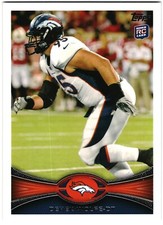 2012 Topps Football Derek Wolfe Rookie Denver Broncos #419