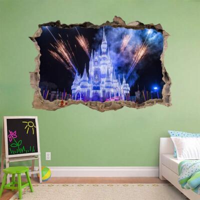 Disney Frozen Castle Smashed Wall 3D Decal Removable Wall Sticker Elsa ...