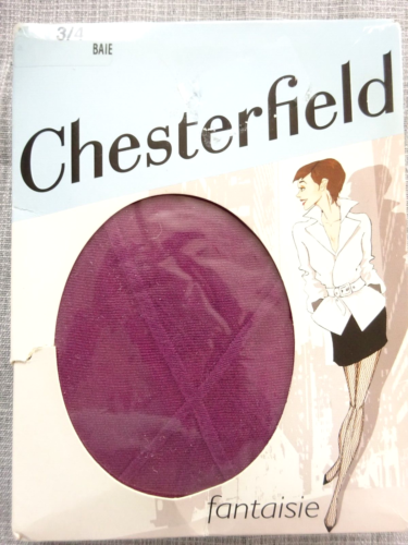 Tights Chesterfield Fancy Veil 20D Size 4 FR46/48 UK10 USA /D44/ 46 - Picture 1 of 3
