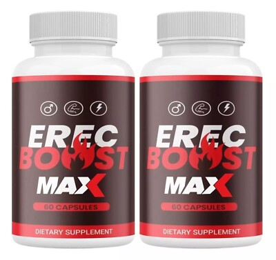 Erec Boost MAX Pills Erec Booster, Erec Boost High Drive (2 Pack)