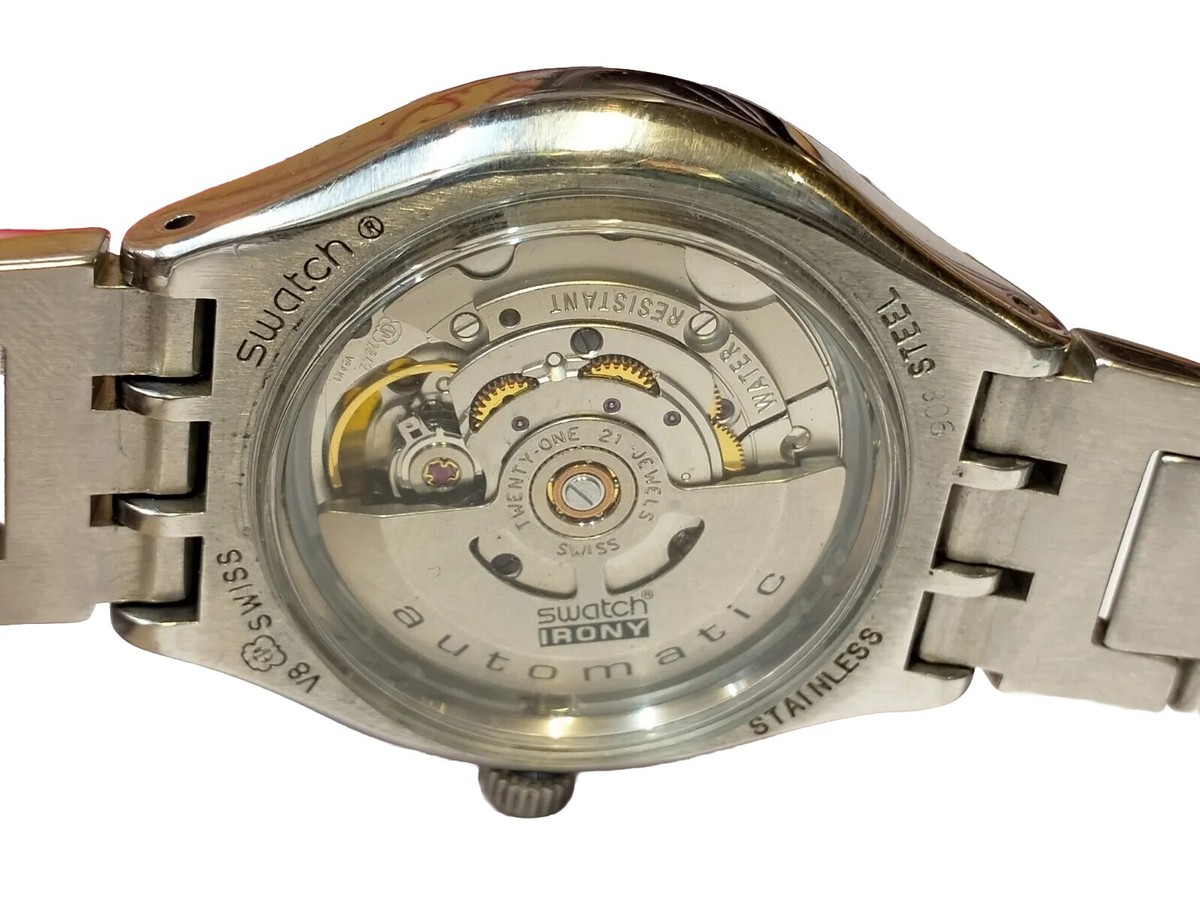AUTHENTIC SWATCH SWISS AUTOMATIC MEN'S ETTA DATE ROMAN INDICES