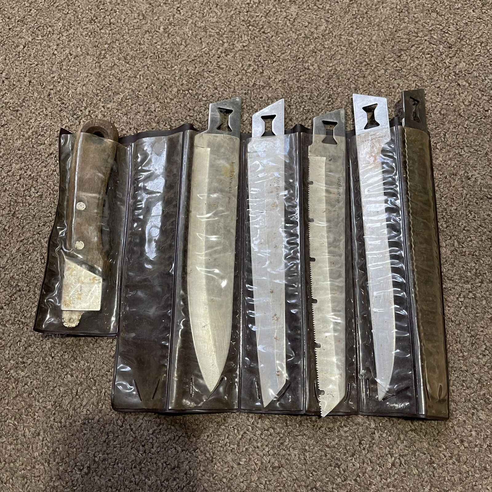 Vintage Kershaw / Kai Blade Trader 5 Blade Interchangeable Knife Set