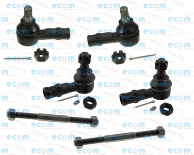 6 Pcs Front Steering Kit Inner Outer Tie Rods Ends Sleeves For Acura SLX 3.2L
