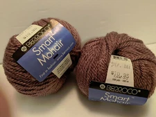 Berroco Smart Mohair Yarn 2 balls @1.75 ounce each #8842 PLUM 
