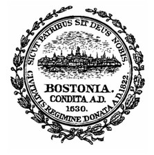 4" boston massachusetts seal bumper sticker decal usa made