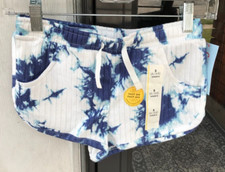 Cat  Jack sz S 6/6X Blue Tie Dye Ribbed Pull On Shorts New 08