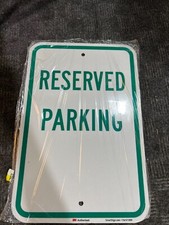  QTY 2 SmartSign "Reserved Parking" Sign 12" x 18" K-1903-EG-12x18-D1 Aluminum