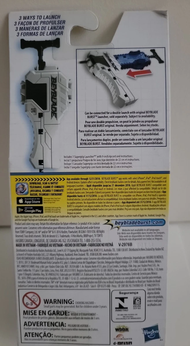 Beyblade Burst Supergrip Launcher Hasbro New Free Shipping