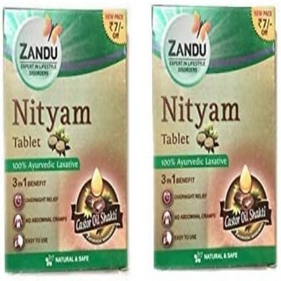 Zandu Nityam Tablets (12 Packs) 10 Tablets in each Pack - 120 Tablets