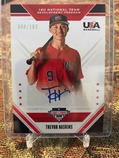2020 USA Stars & Stripes Trevor Haskins Auto! /180! Signature Rare