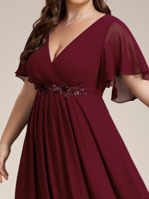 NEW WITH TAG Ever Pretty Formal Dress Size US 20 2XL Burgundy