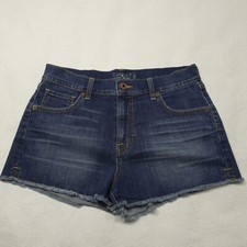 Lucky Brand Size 6/28 Denim The High Rise Shortie Raw Hem Jean Shorts