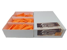 2.0" Flo Orange Raptor II R2 Vanes Q2i Norway Industries: Bulk Pack Of 500 Count