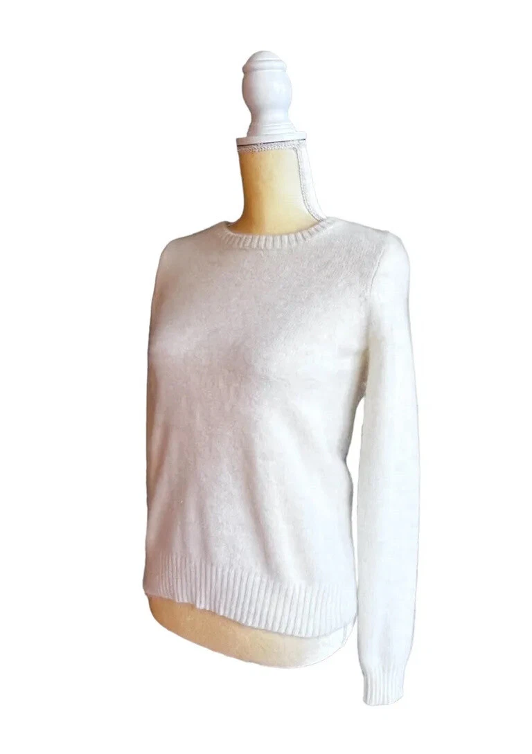 Cream clearance angora sweater