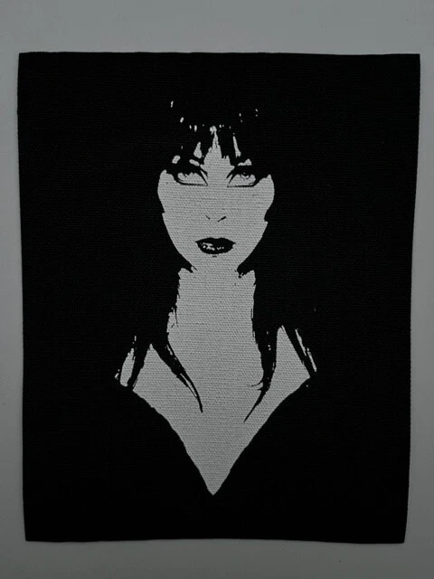 PUNK ROCK Elvira Cloth Patch Sew On Horror Movie Approx 5.5" X 4" (CP345)