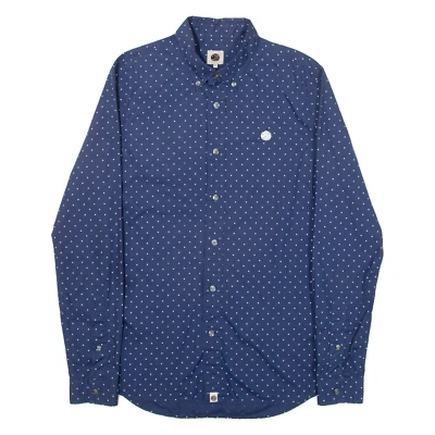 Chemise Homme PRETTY GREEN Bleue À Pois Manches Longues XS - Photo 1/4