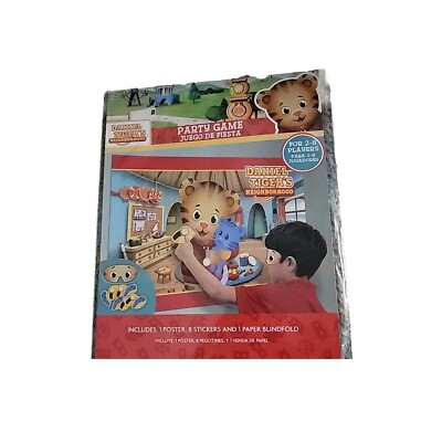 Daniel Tiger's Neighborhood Birthday Party Supplies Party Game Pin The Tail NEW