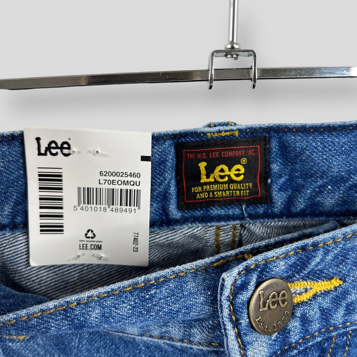 LEE Mens Asher Loose Straight Blue Jeans Cotton Hemp SIZE W30 L32 BRAND NEW