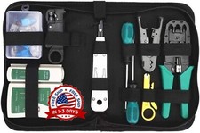 Kit De Herramientas Red Ethernet LAN Tester Cat5e Cat6 Crimper De Prensado RJ45.