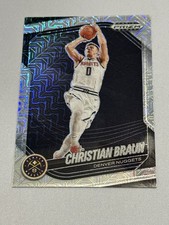 2024-25 Panini Prizm Black Mojo Prizm Christian Braun /25 Nuggets #186