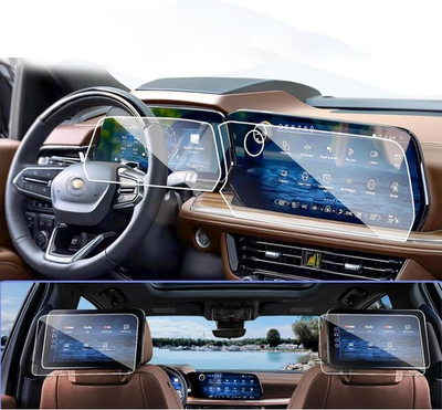 #ad 4PC Screen Protector 2025 Tahoe Suburban 17.7quot;11quot;12.6quot; Tempered Glass $22.87